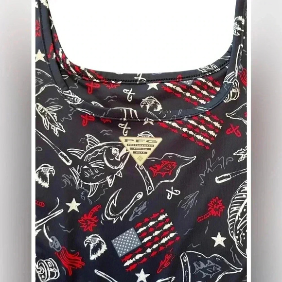 Columbia PFG Women’s Americana Print Dress UPF 50 Size Small - Picture 7 of 8